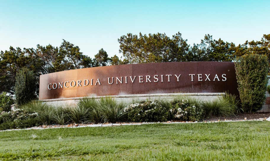 Concordia Texas University front sign