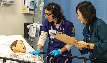 CTX student in sim lab