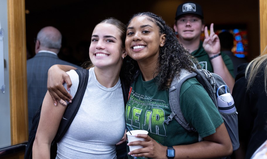 Students full of joy after Chapel