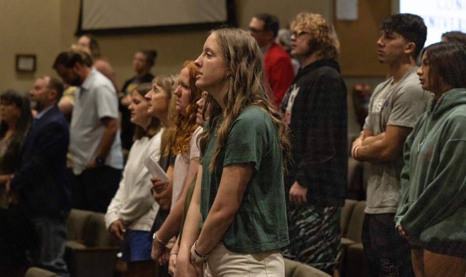 Students in Chapel