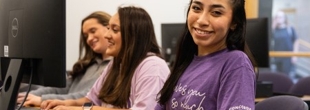 CTX students in a computer lab