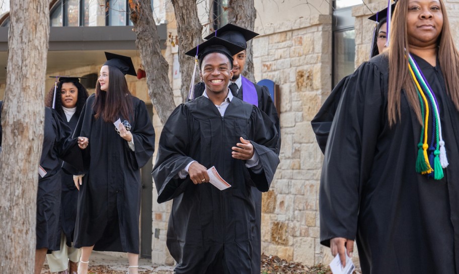 Graduates at Commencement 