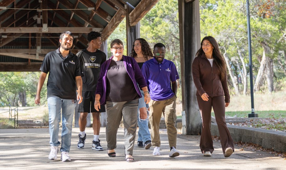 Concordia University Texas students touring the campus