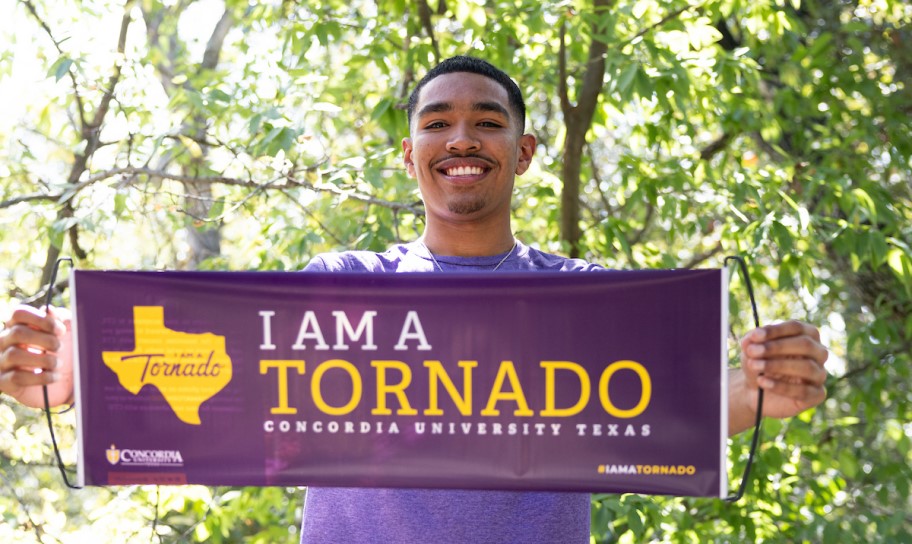 Concordia University Texas student excited to join the Tornado Nation