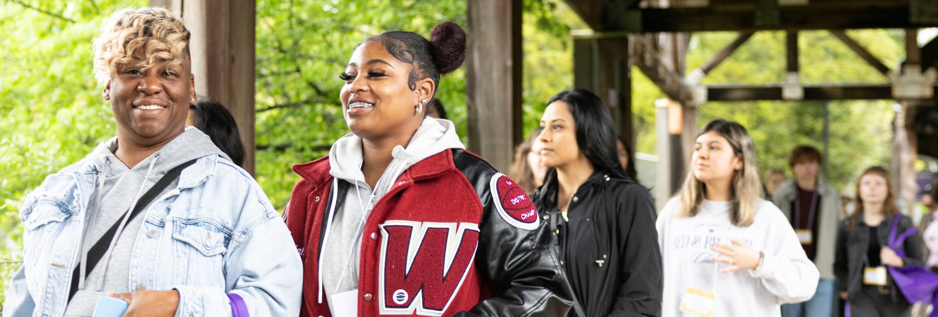Students enjoying life on campus