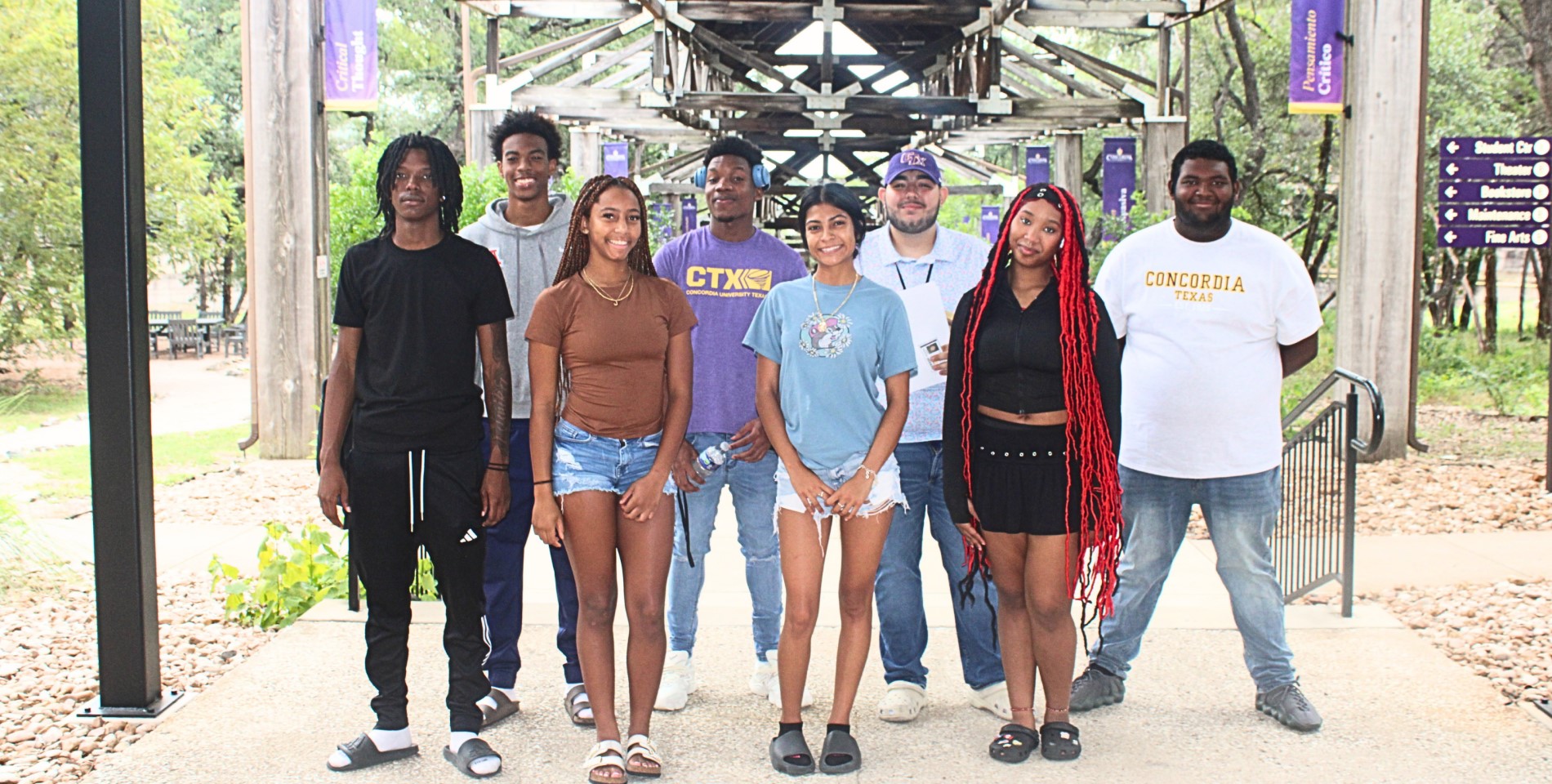 A group of Concordia University Texas centennial students