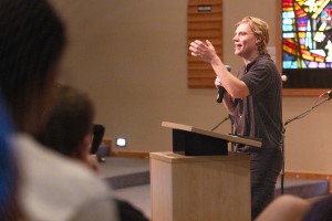 A Student leading refuge