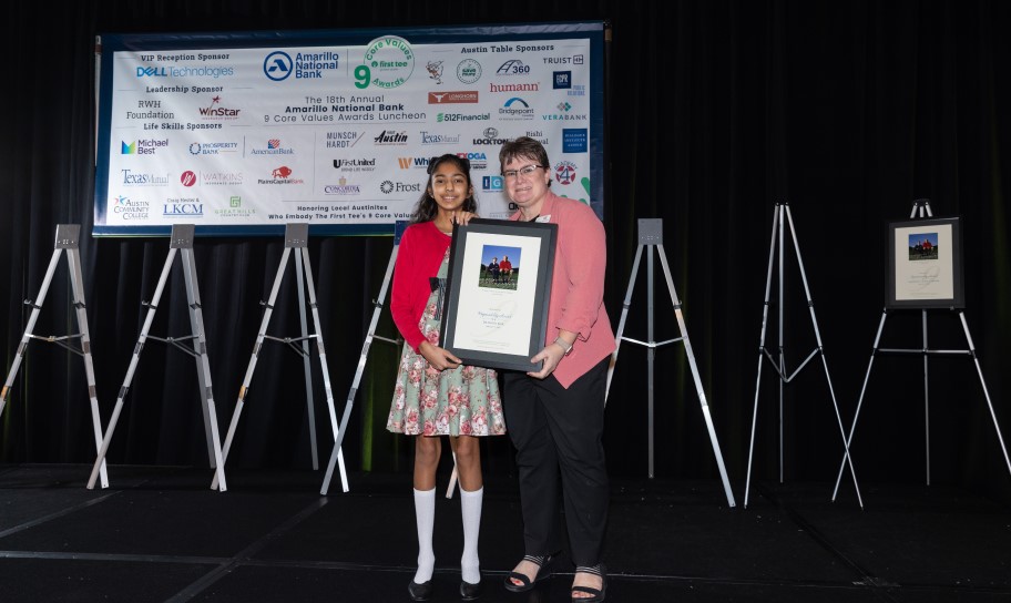 Dr. Kirk on campus at First Tee