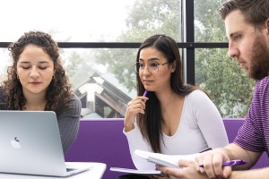 Concordia Texas students collaborating on a project