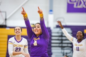  Kaitlyn leading the Concordia University Texas volleyball team