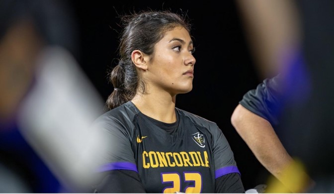 Liliana at a CTX Women's Flag Football game.
