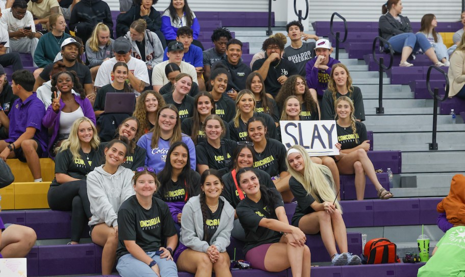 CTX students at a game