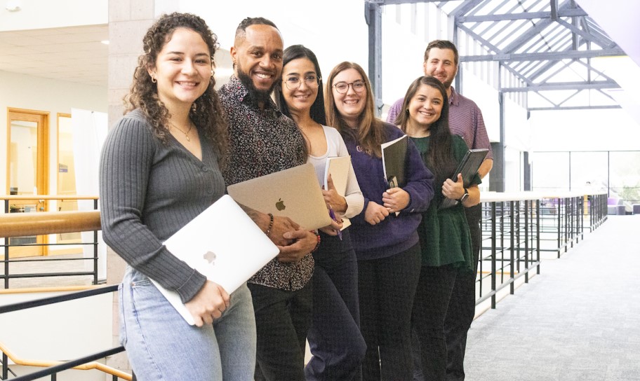 Group of graduate students on campus