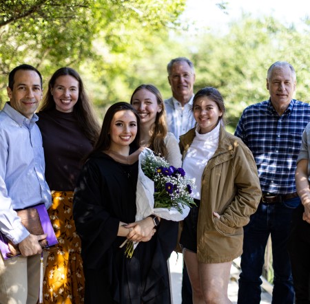 A Concordia graduate and her family